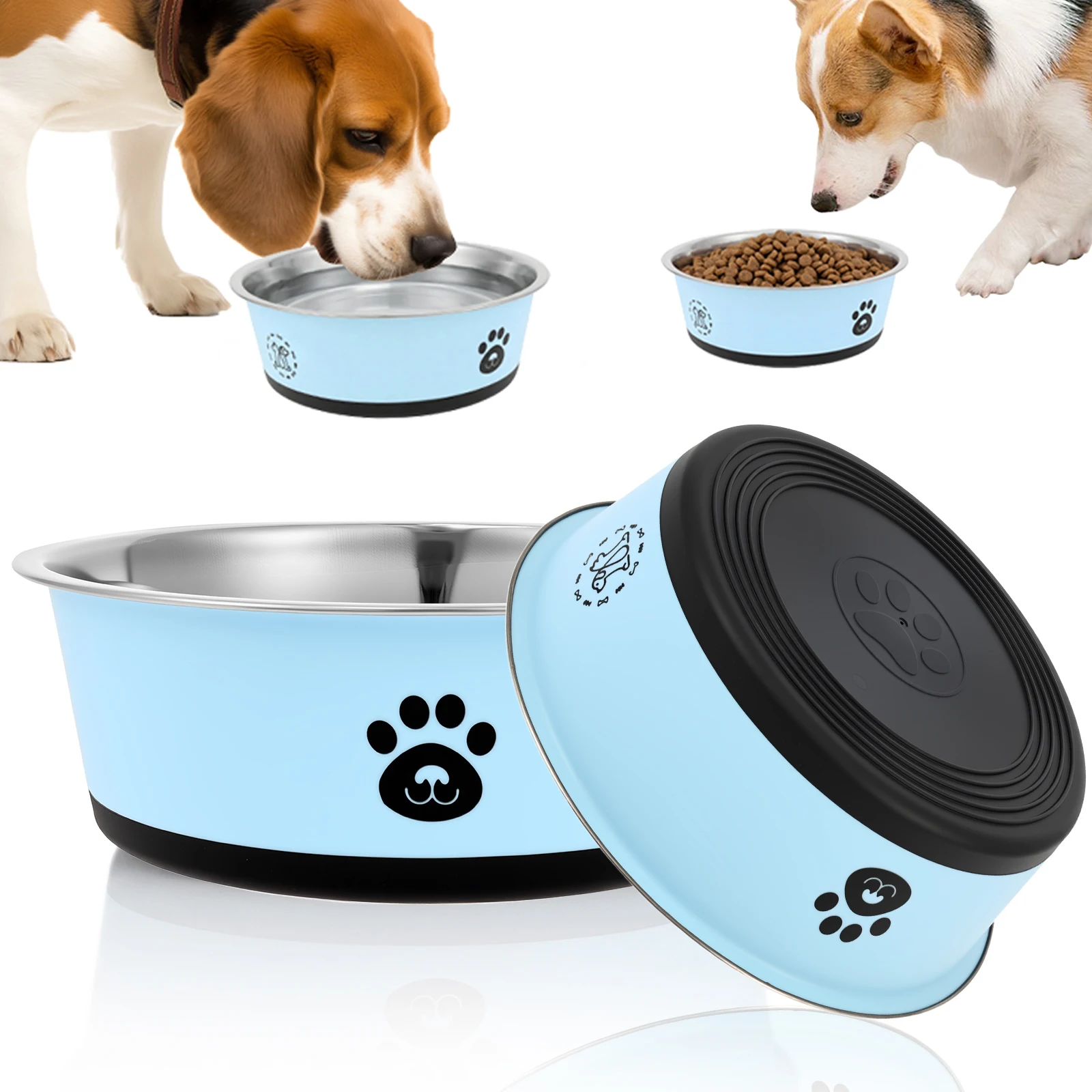 Baby Food Cat - 2 Pack Stainless Steel Dog Feeding