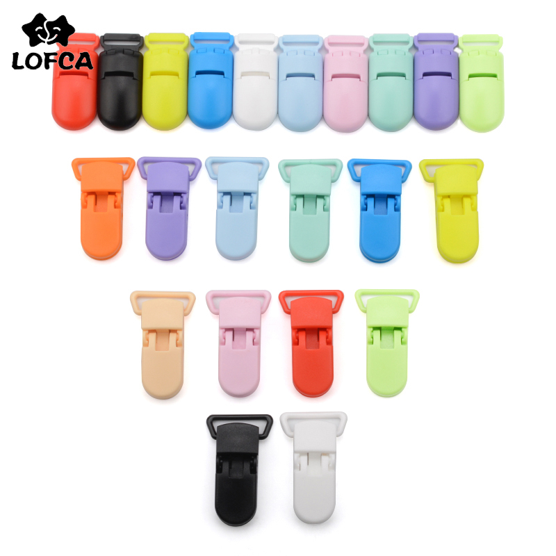 Baby Food Teether - LOFCA 50pcs 15/20mm Baby Pacifier Clips