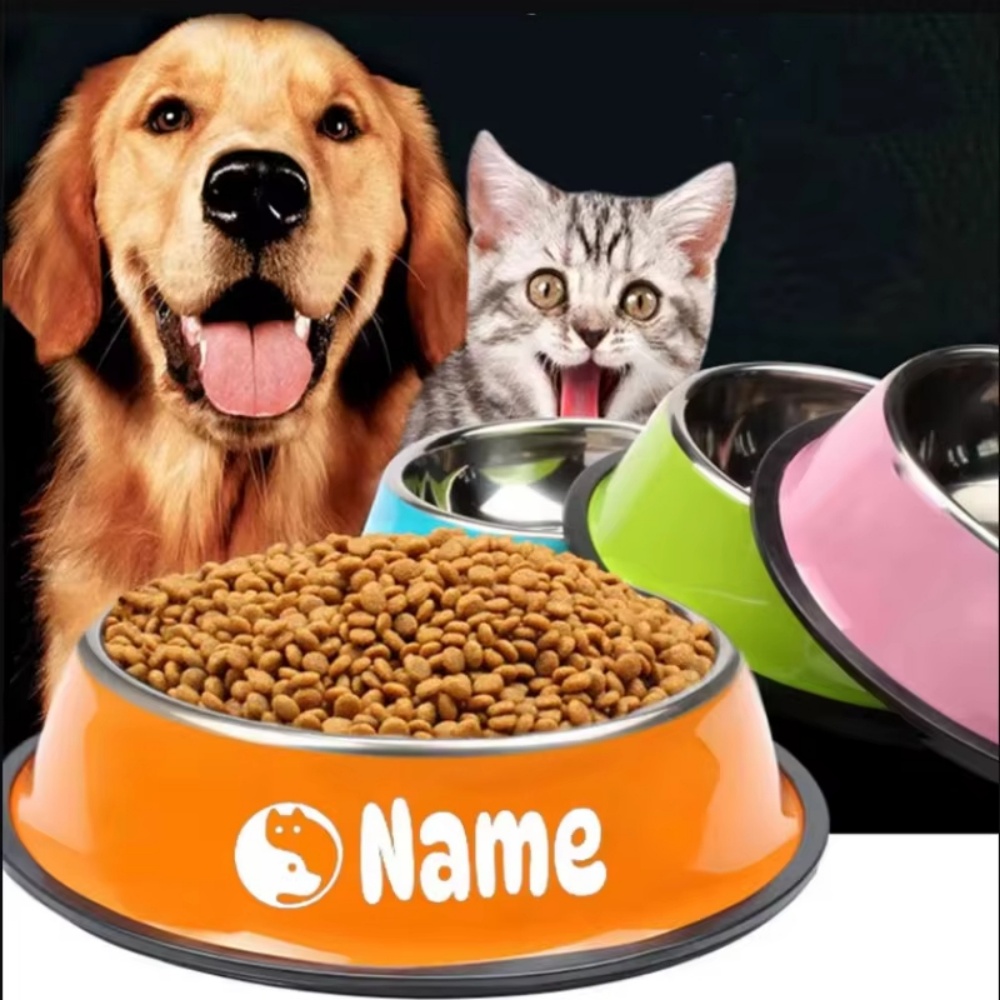Baby Food Cat - Custom Name Dog & Cat Stainless