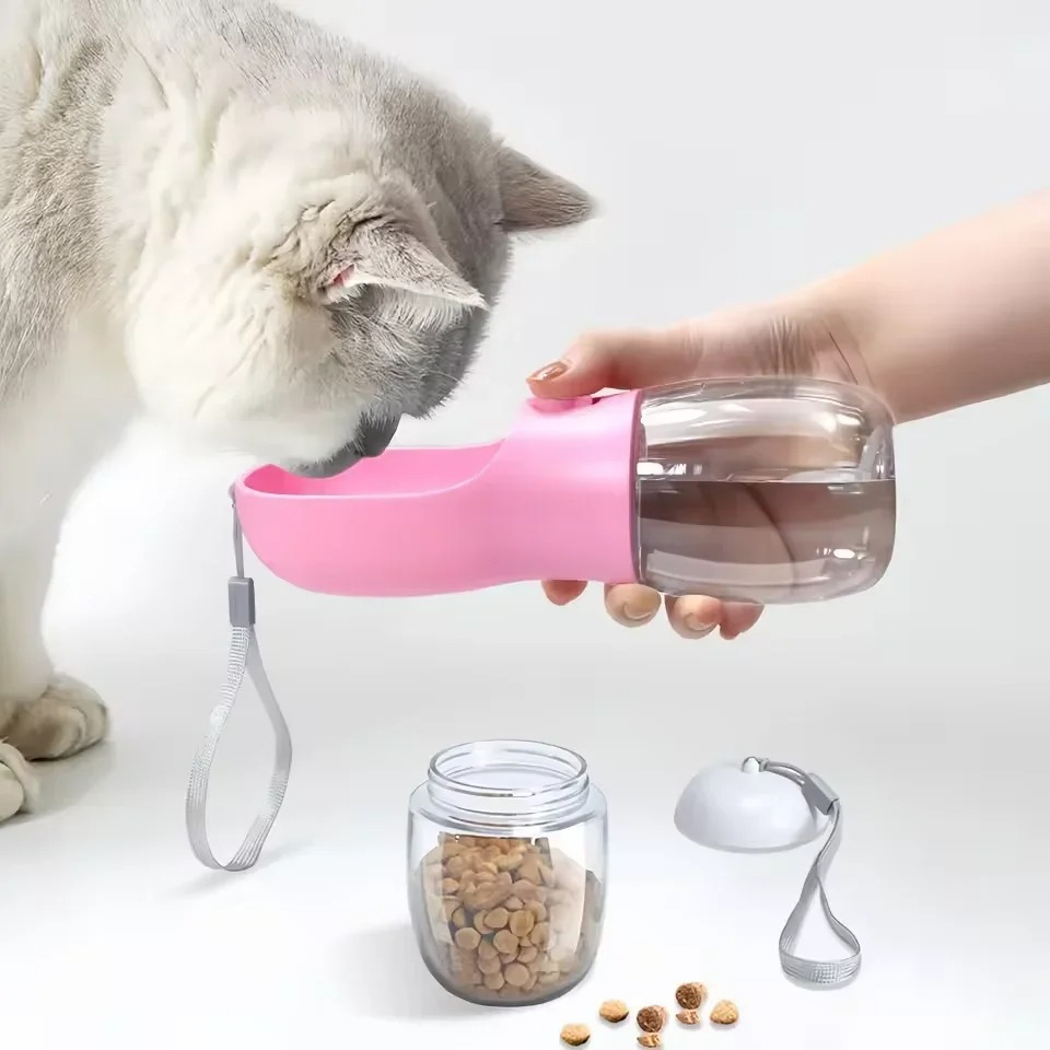 Portable 2 In 1 Dog Cat Water  - Baby Food Cat review and price