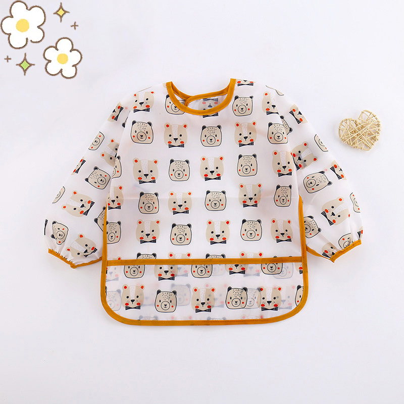 Baby Silicone Cartoon Bib 0-6  - Bib Long Sleeve review and price