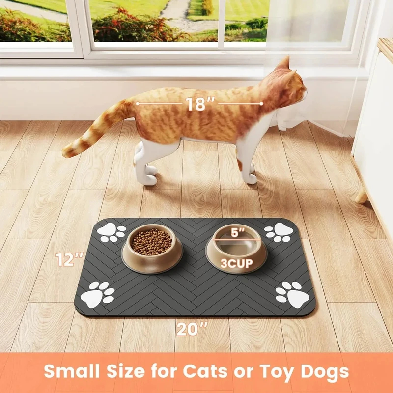 Waterproof Non Slip Pet Feedin - Baby Food Cat review and price