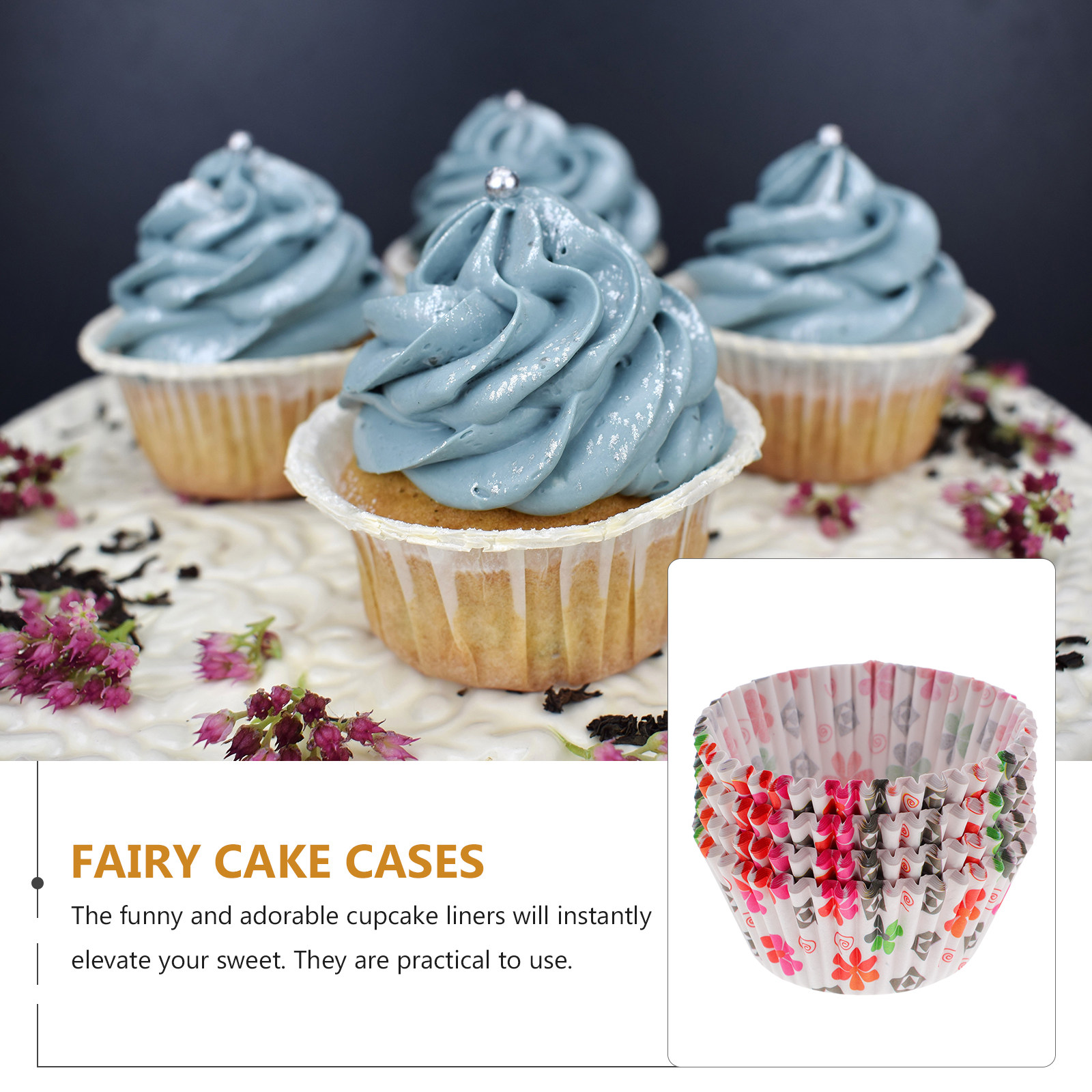 200Pcs Paper Baking Cups Rainb - Baby Food Usa review and price