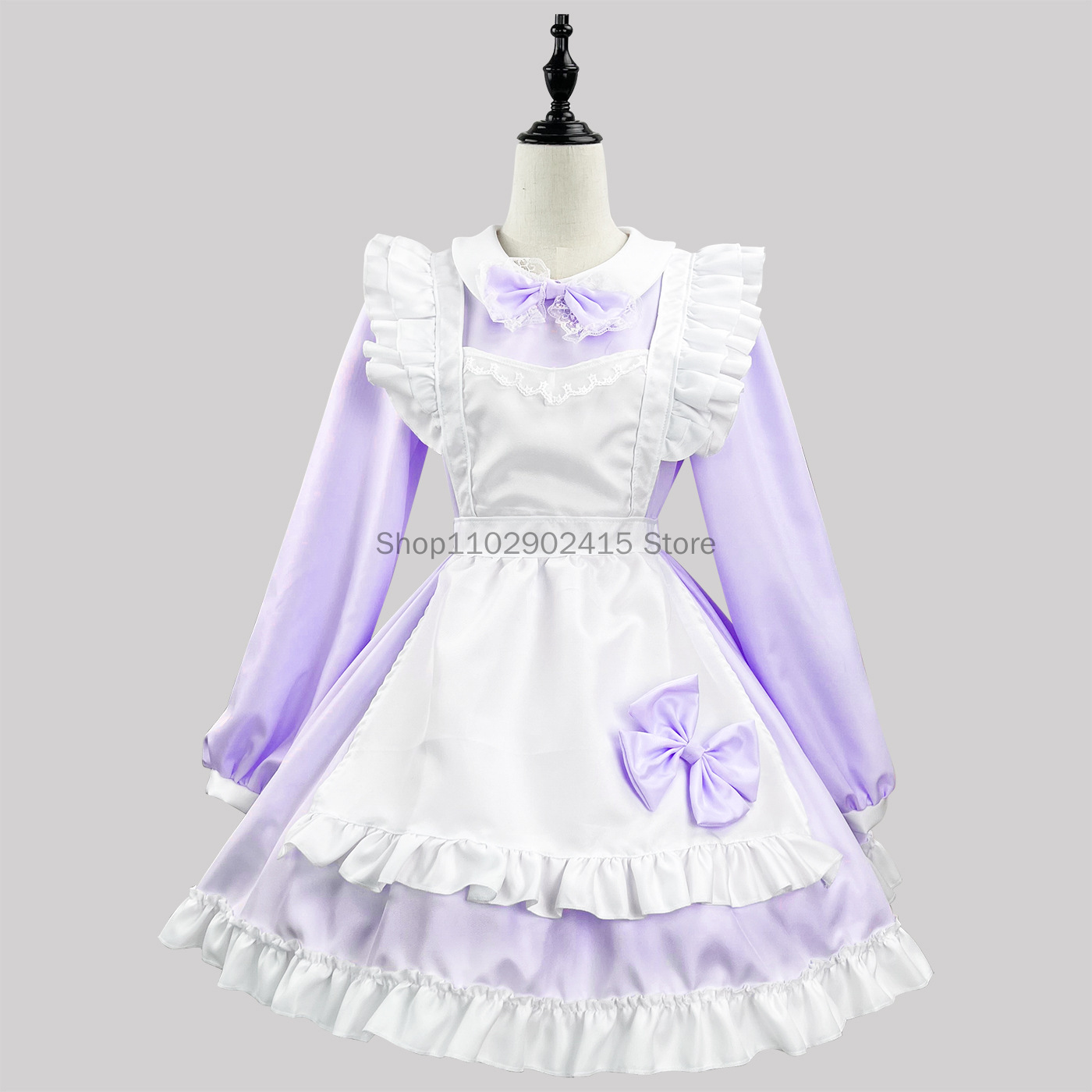 Japanese Maid Cosplay Cute Lol - Bib Long Sleeve review and price