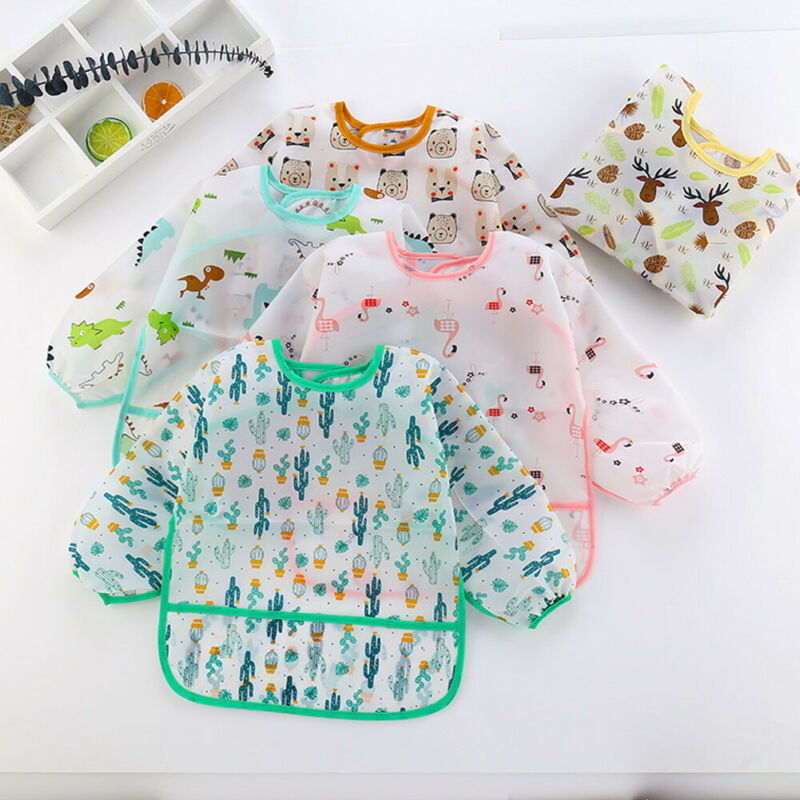 1Pcs Cute Baby Bibs Toddler Wa - Bib Long Sleeve review and price