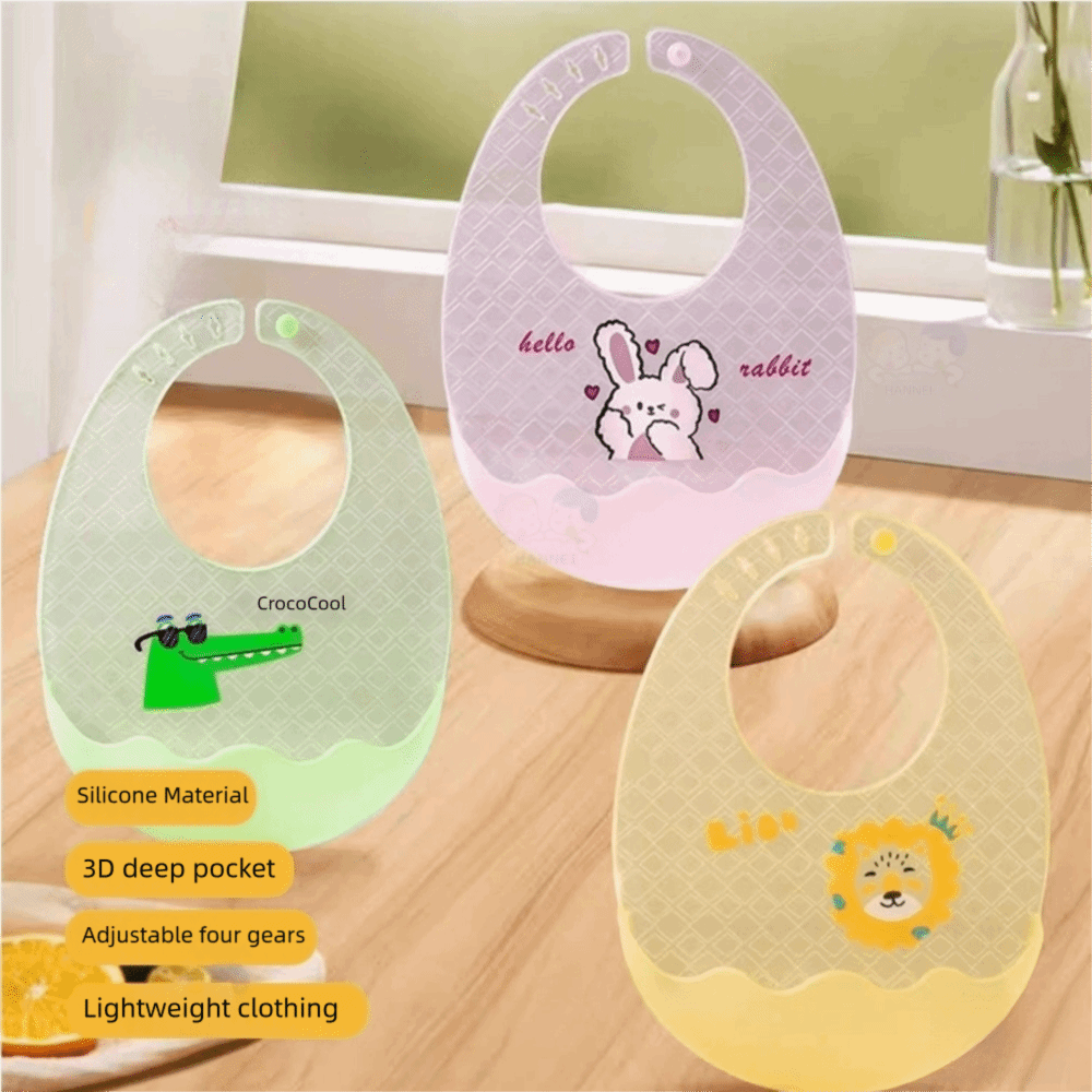 Cute Waterproof Baby Bibs Sili - Baby Food Apron review and price