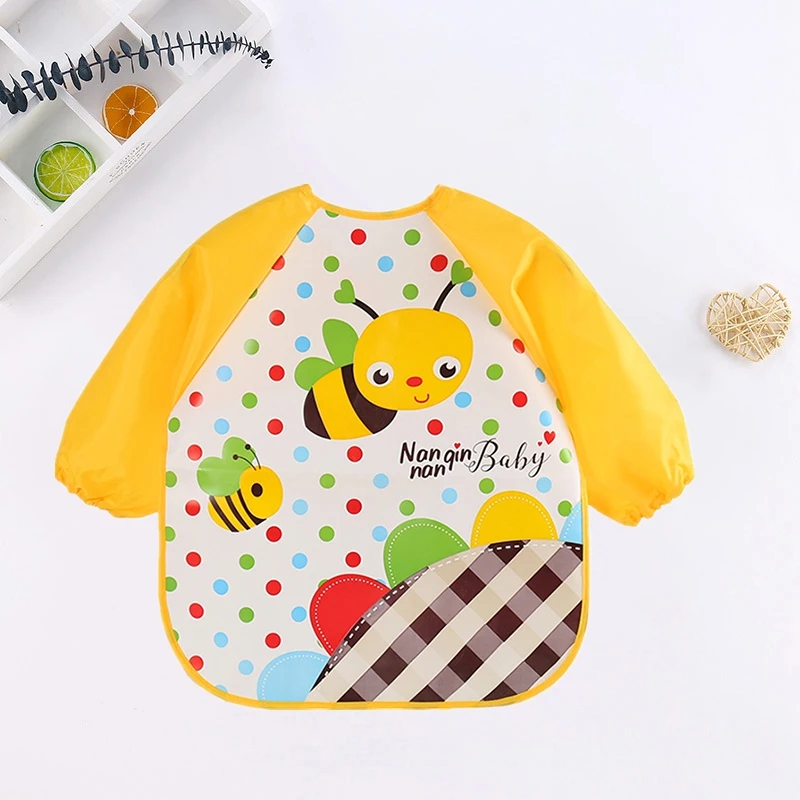 Baby Bibs Cute Colorful Cartoo - Baby Food Apron review and price