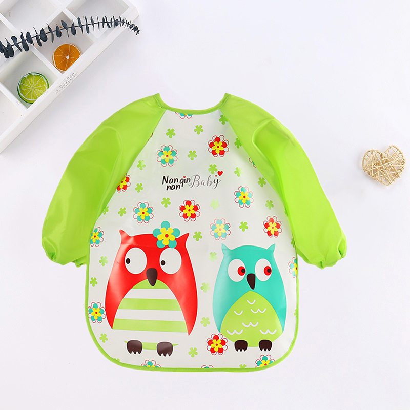 Baby Bibs Cute Colorful Cartoo - Baby Food Apron review and price