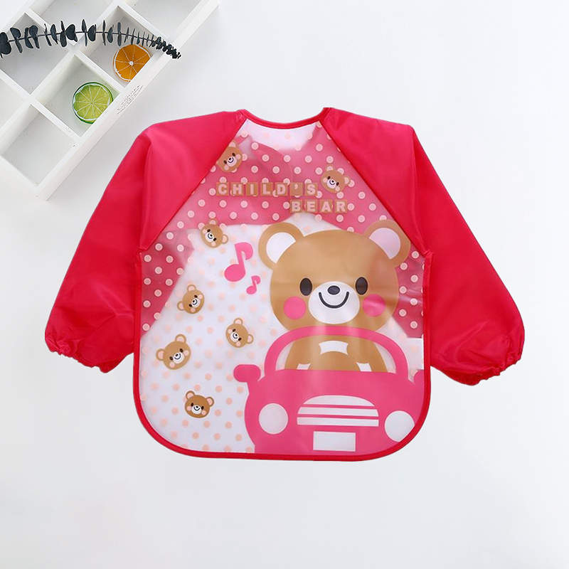 Baby Bibs Cute Colorful Cartoo - Baby Food Apron review and price