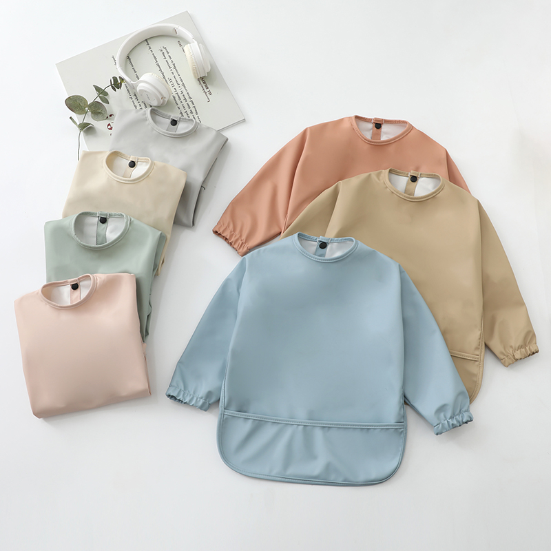 Baby Bibs Burp Cloth Solid Col - Bib Long Sleeve review and price