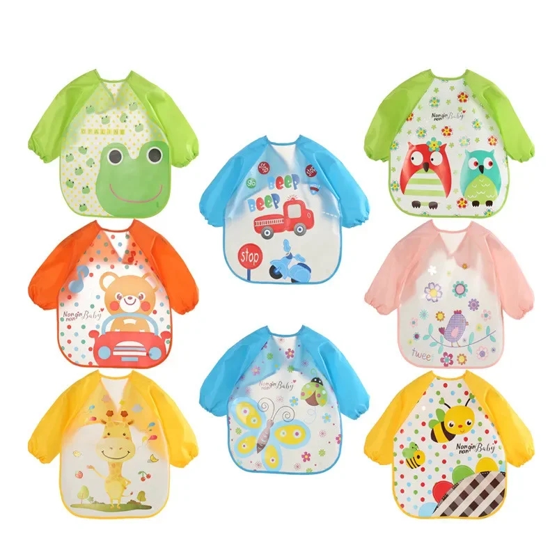 Waterproof EVA Full Sleeve Bab - Baby Food Apron review and price