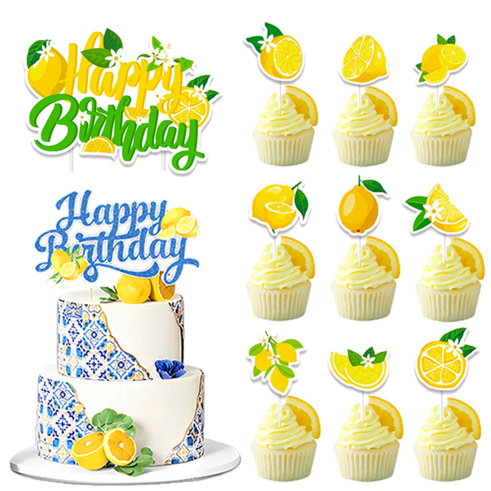 Lemon Cupcake Toppers Summer C - Baby Food For 2 Year Old review and price