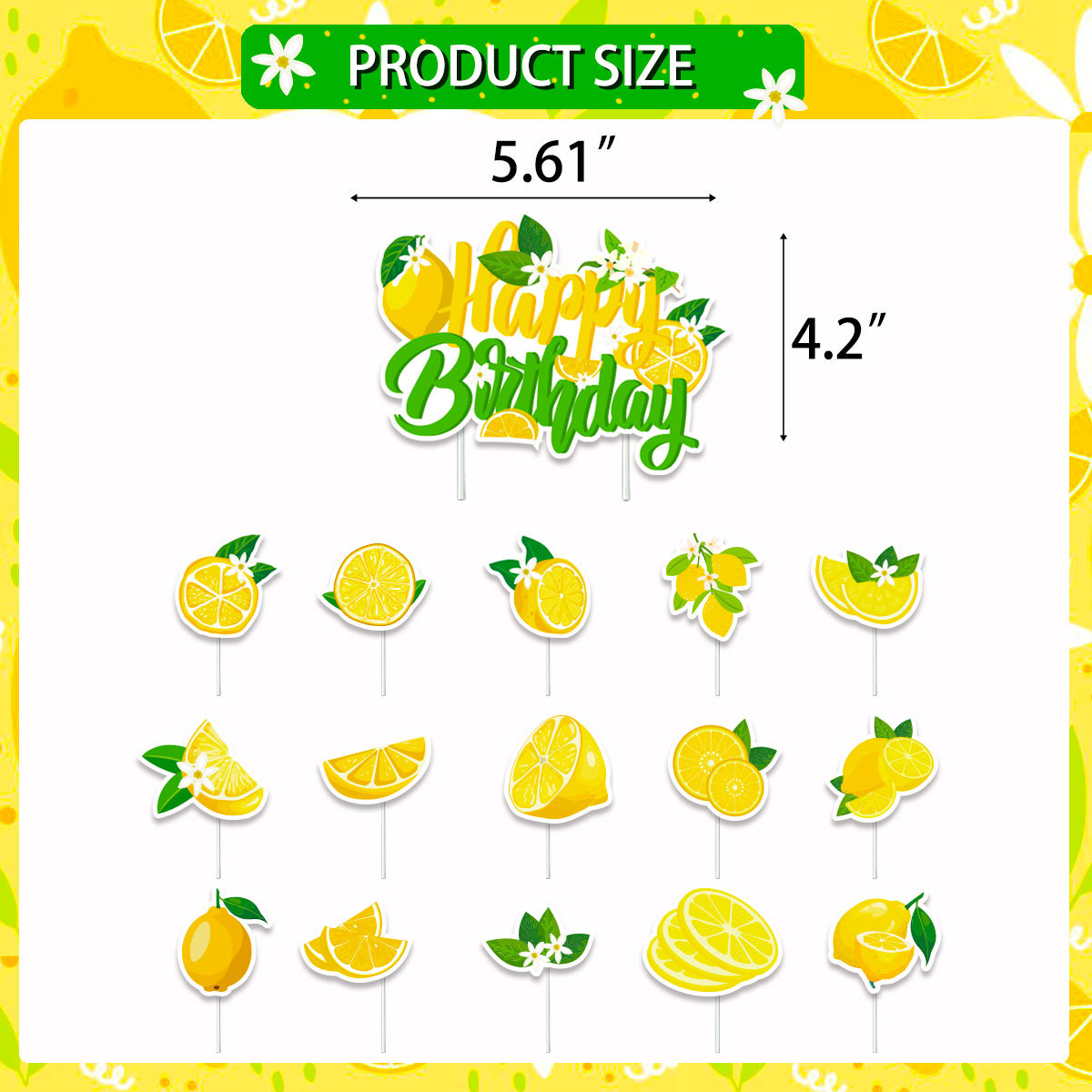 Lemon Cupcake Toppers Summer C - Baby Food For 2 Year Old review and price