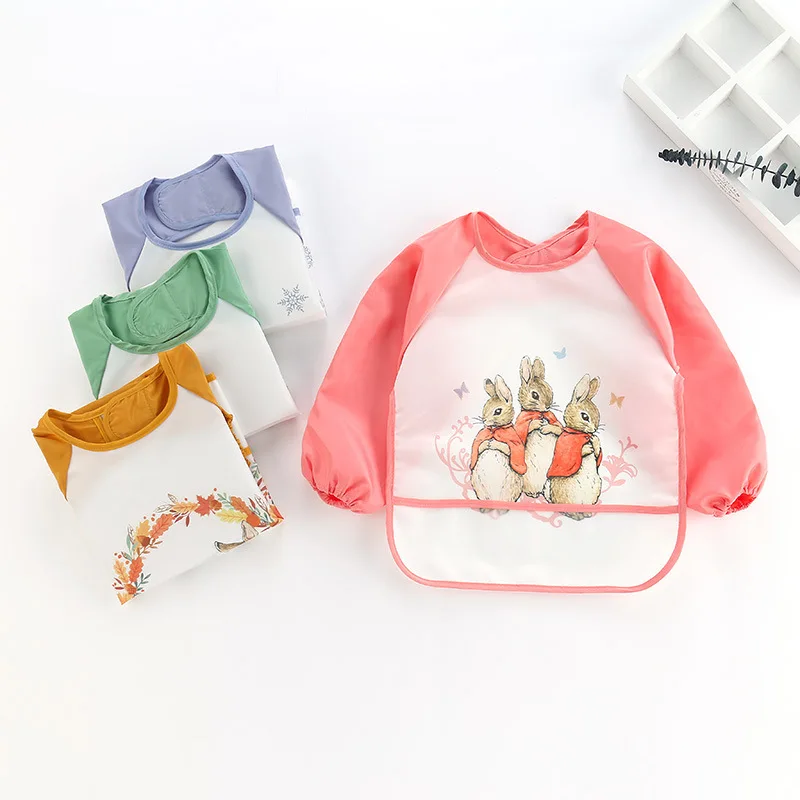 Baby's Soft Waterproof Bib Kid - Bib Long Sleeve review and price
