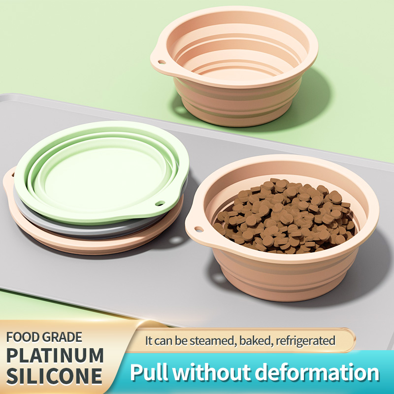 Collapsible Silicone Dog Bowl, - Baby Food Cat review and price