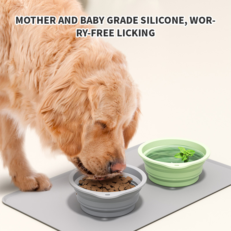 Collapsible Silicone Dog Bowl, - Baby Food Cat review and price