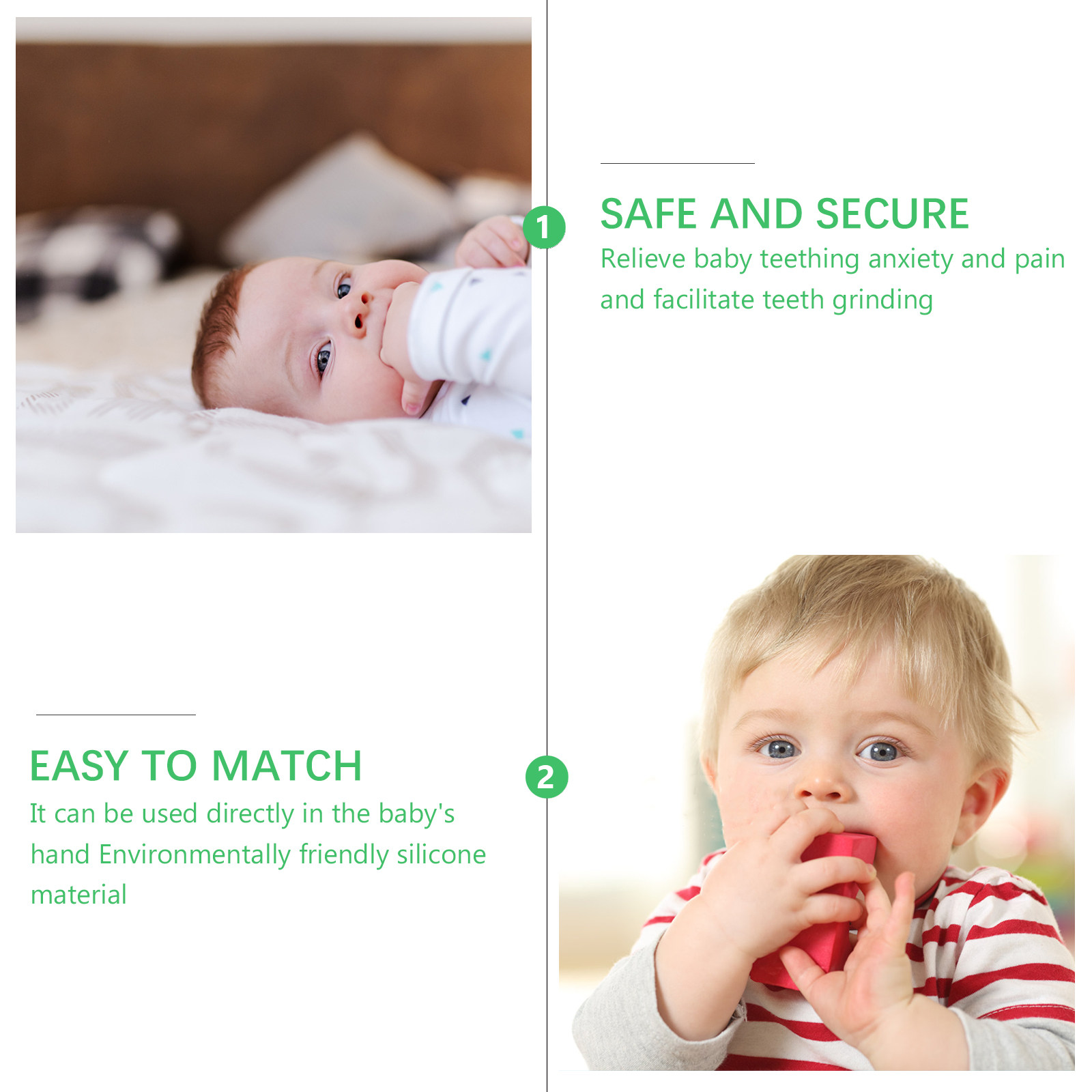 3Pcs Food Grade Silicone Baby  - Baby Food Teether review and price