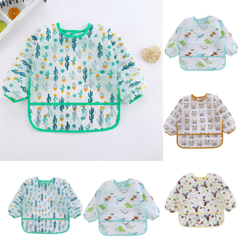 Baby Bibs New Cute Children Ba - Bib Long Sleeve review and price