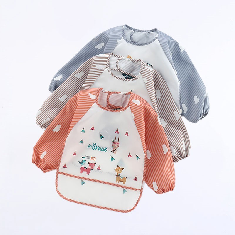 Baby Bibs Cute Colorful Cartoo - Baby Food Apron review and price